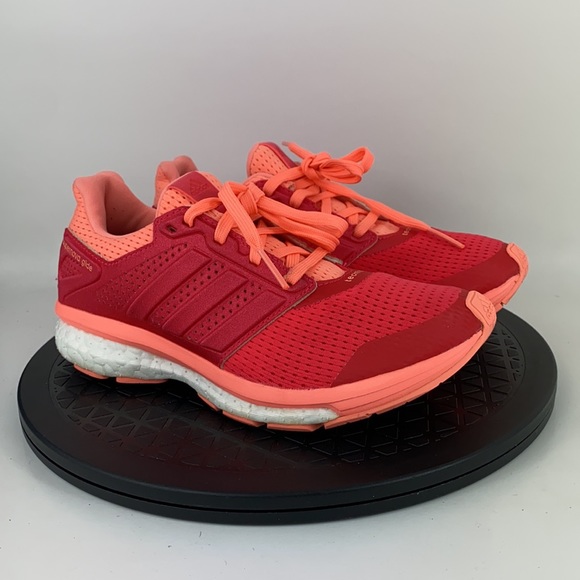 Adidas Supernova Glide Boost 8 Red Athletic Running Shoes AF6558 Women's Size 6 - Picture 3 of 11